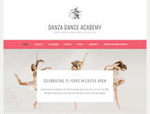 Tablet Screenshot of danzadanceacademy.com
